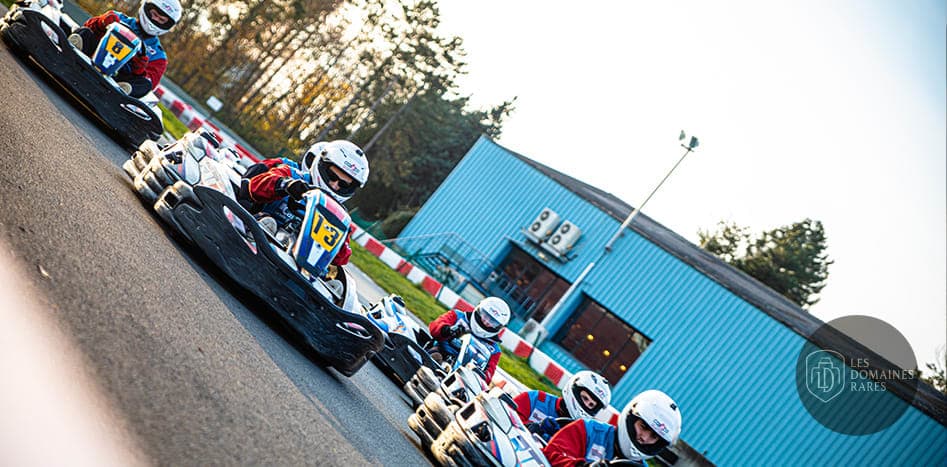 Course de karting en extérieur