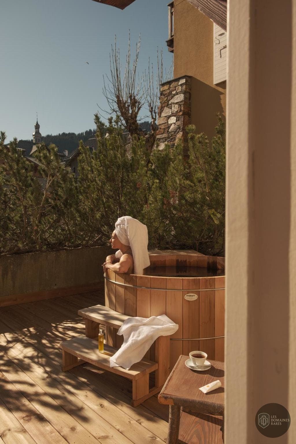Vue extérieure de l'hôtel Lodge Park à Megève en Auvergne-Rhône-Alpes
