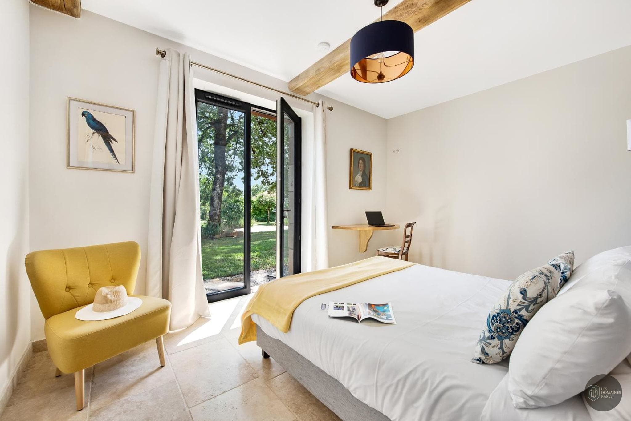 Chambre du domaine Lou Papagai en Occitanie - séminaire tarn-et-garonne
