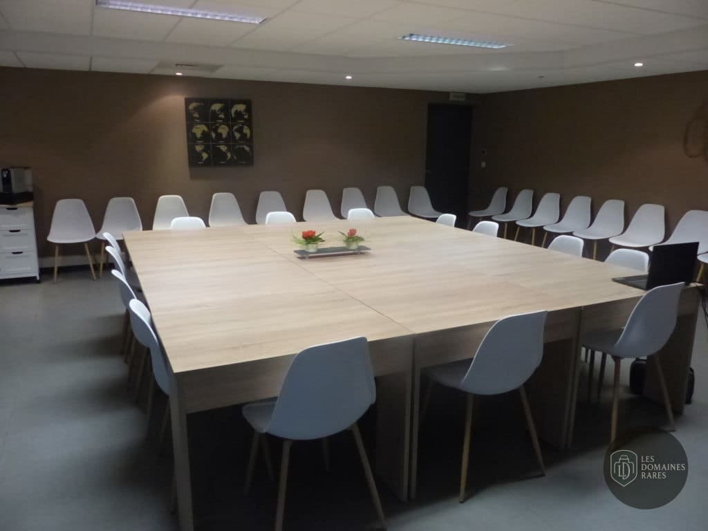 Grande salle de réunion carrée
