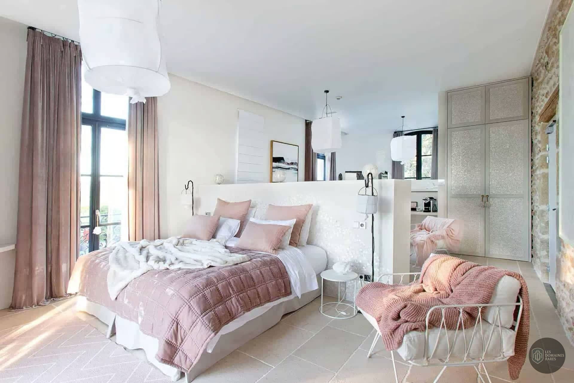 Chambre du domaine Maison Tarbouriech en Occitanie