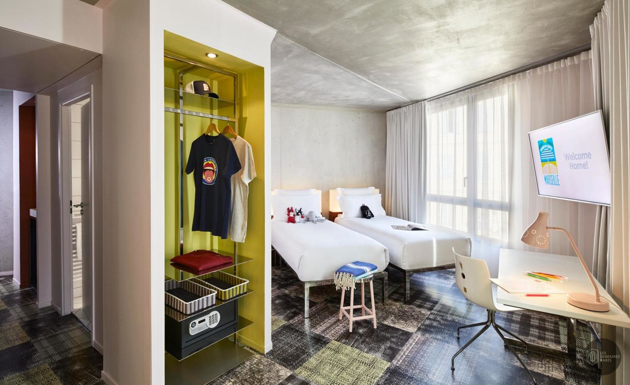 Chambre du lieu Mama Shelter Marseille à Marseille en Provence-Alpes-Côte d'Azur - séminaire bouches-du-rhône