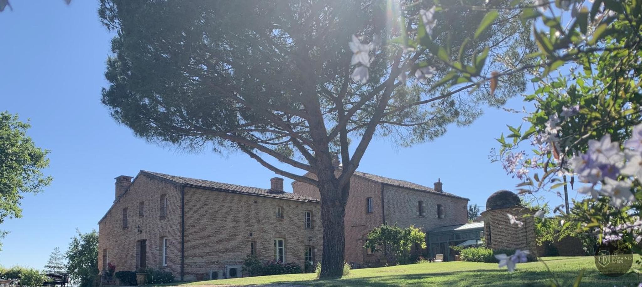 Vue du manoir Manoir Saint Clair à Balma en Occitanie
