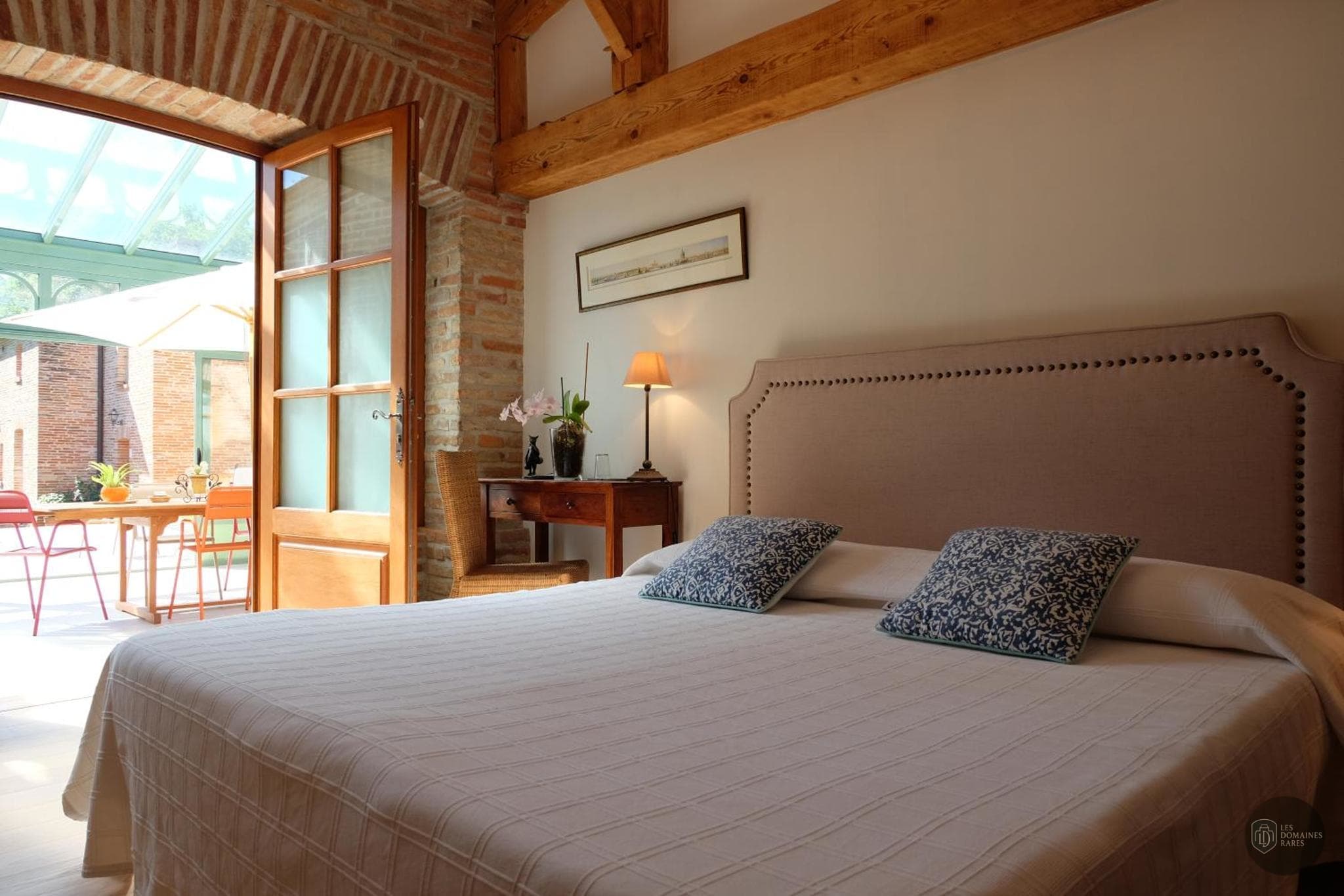 Chambre du manoir Manoir Saint Clair à Balma en Occitanie - séminaire haute-garonne