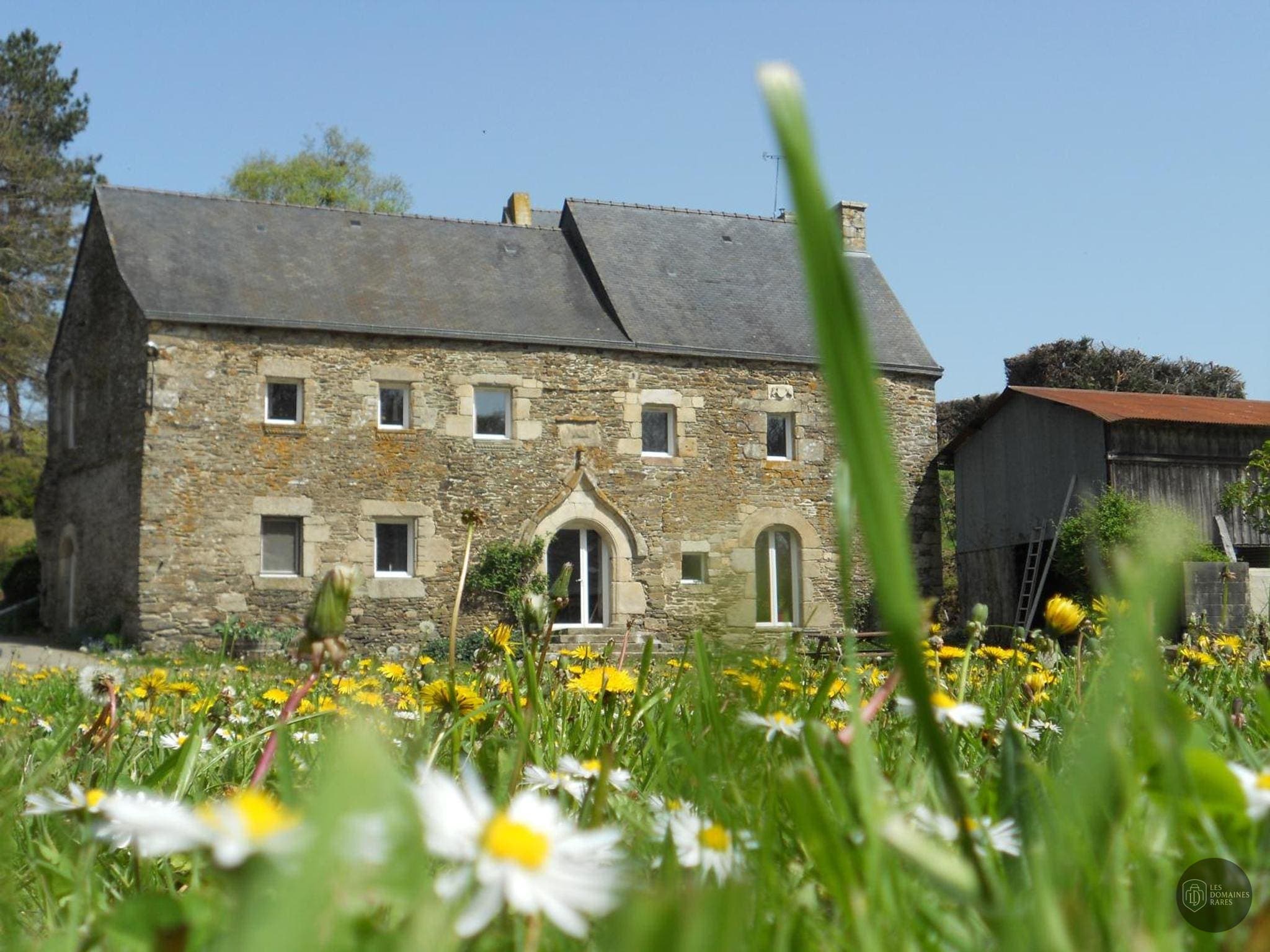 Vue du manoir Manoir de Blosseville à Pinnedepie en Normandie