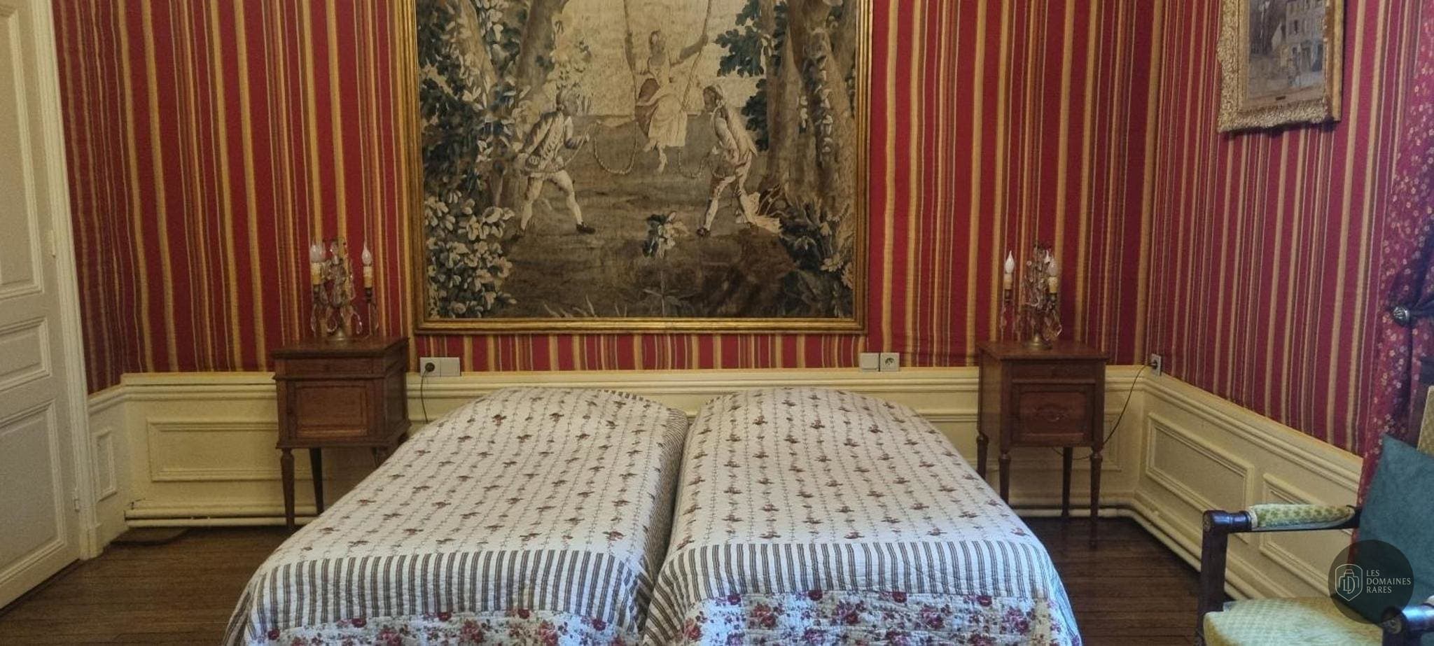 Chambre du manoir Manoir de La Gravière à Mouzon en Grand Est