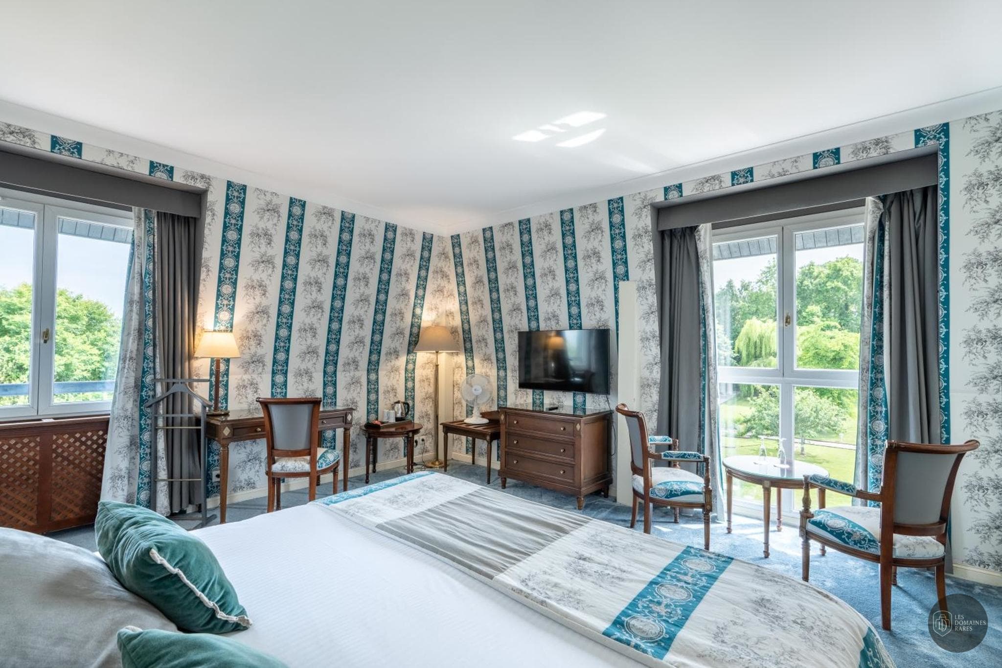 Chambre du manoir Manoir de La Poterie à Cricqueboeuf en Normandie