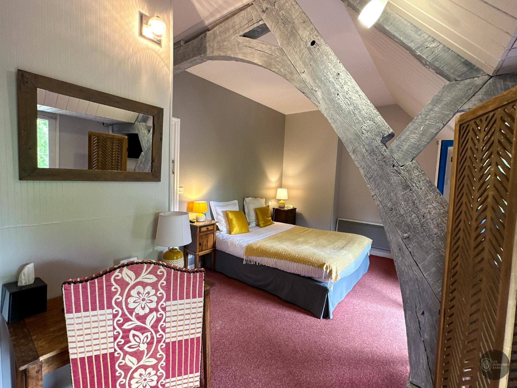 Chambre du manoir Manoir des Portes à Lamballe en Bretagne
