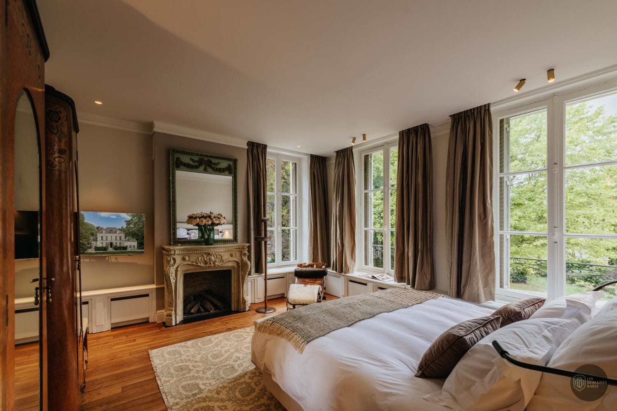 Chambre du manoir Manoir du Champagne Devaux en Grand Est