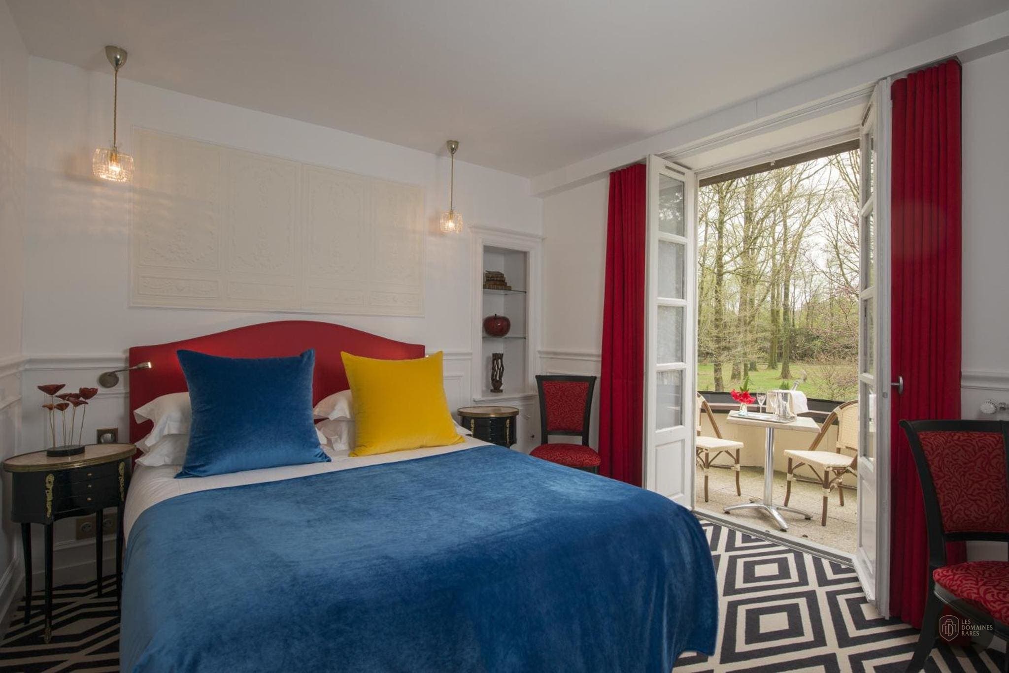 Chambre du manoir Manoir du Lys en Normandie - séminaire bagnoles-de-l'orne