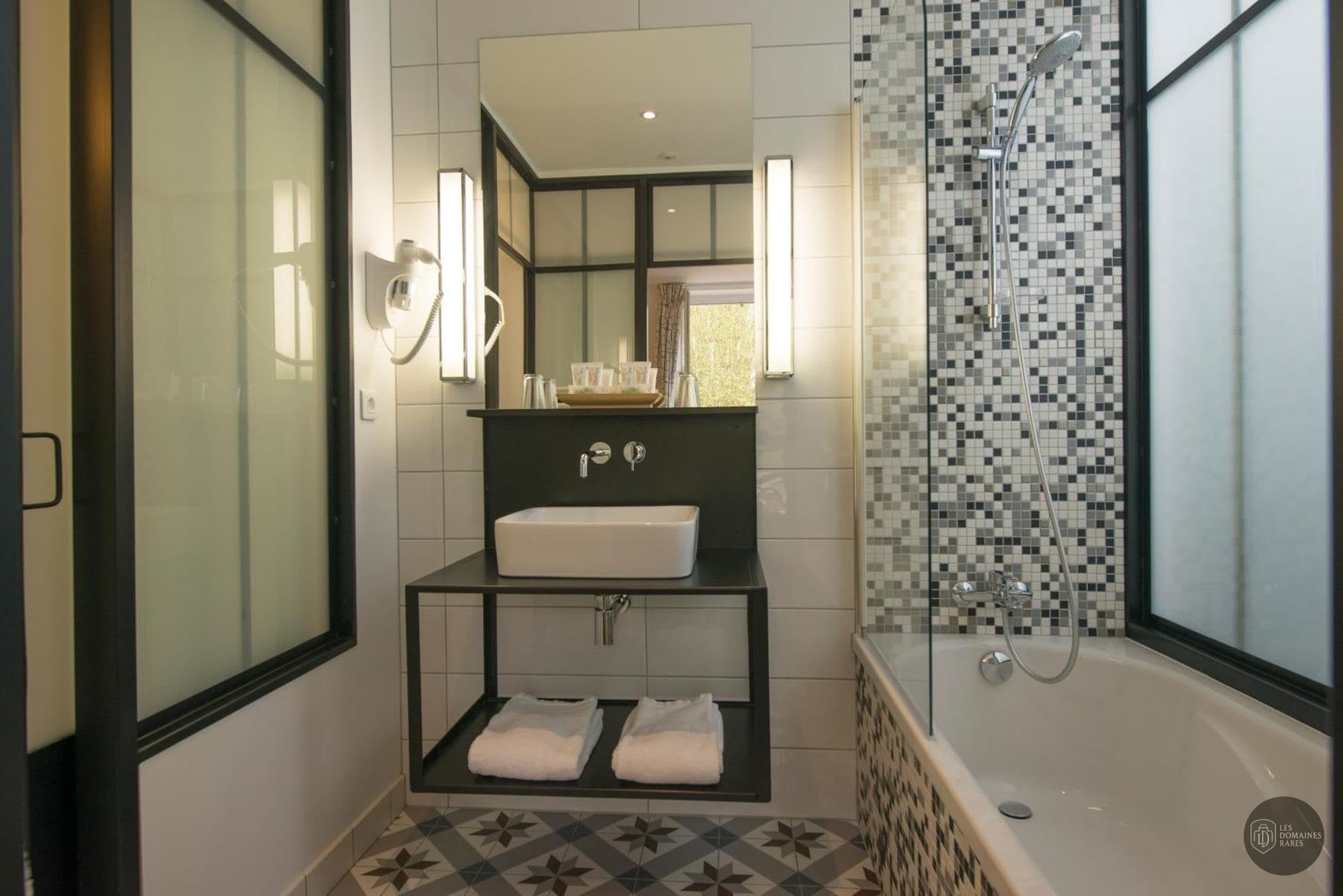 Salle de bain du manoir Manoir du Lys en Normandie