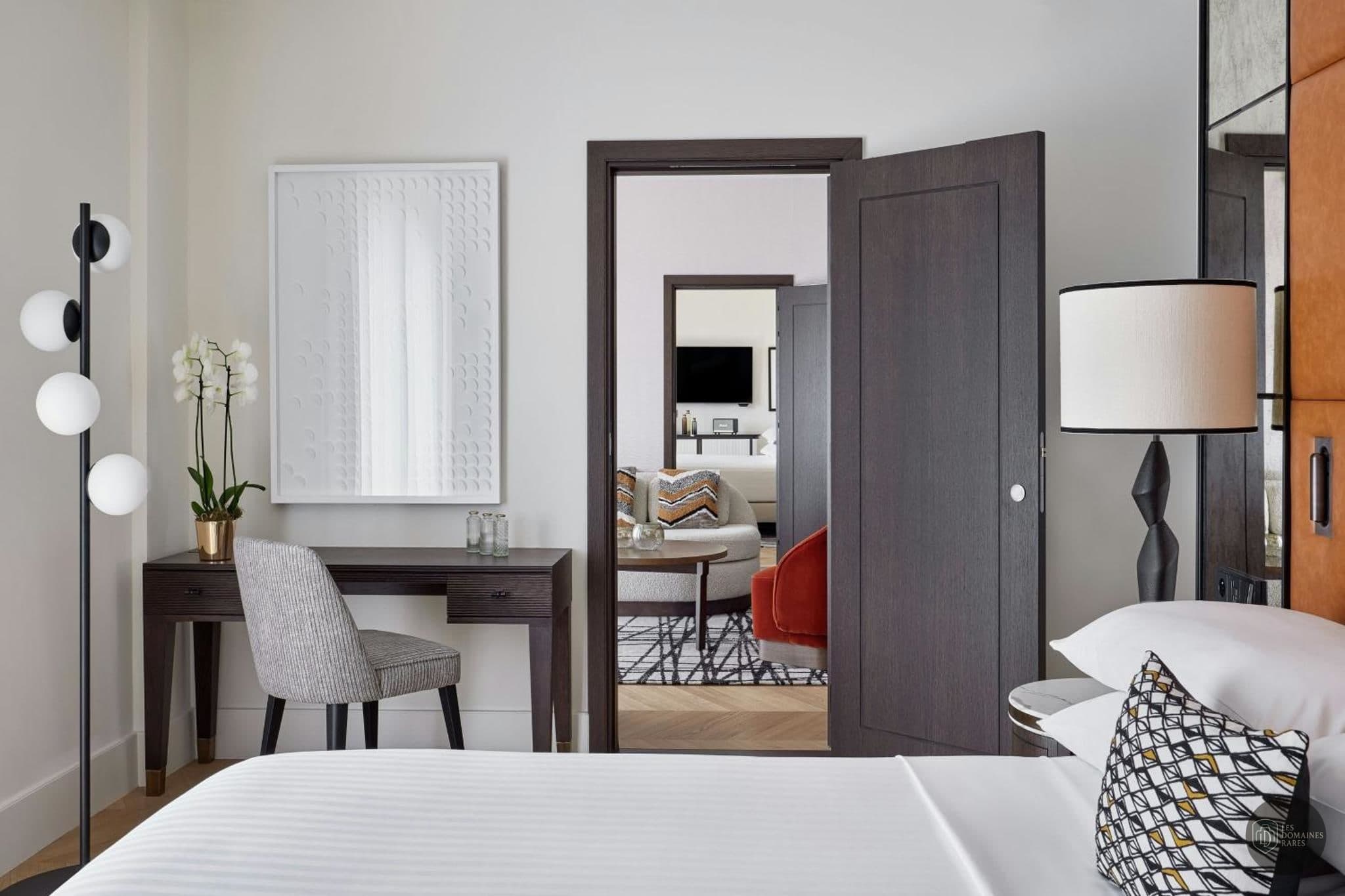 Chambre de l'hôtel Marriott Champs Elysees en Île-de-France
