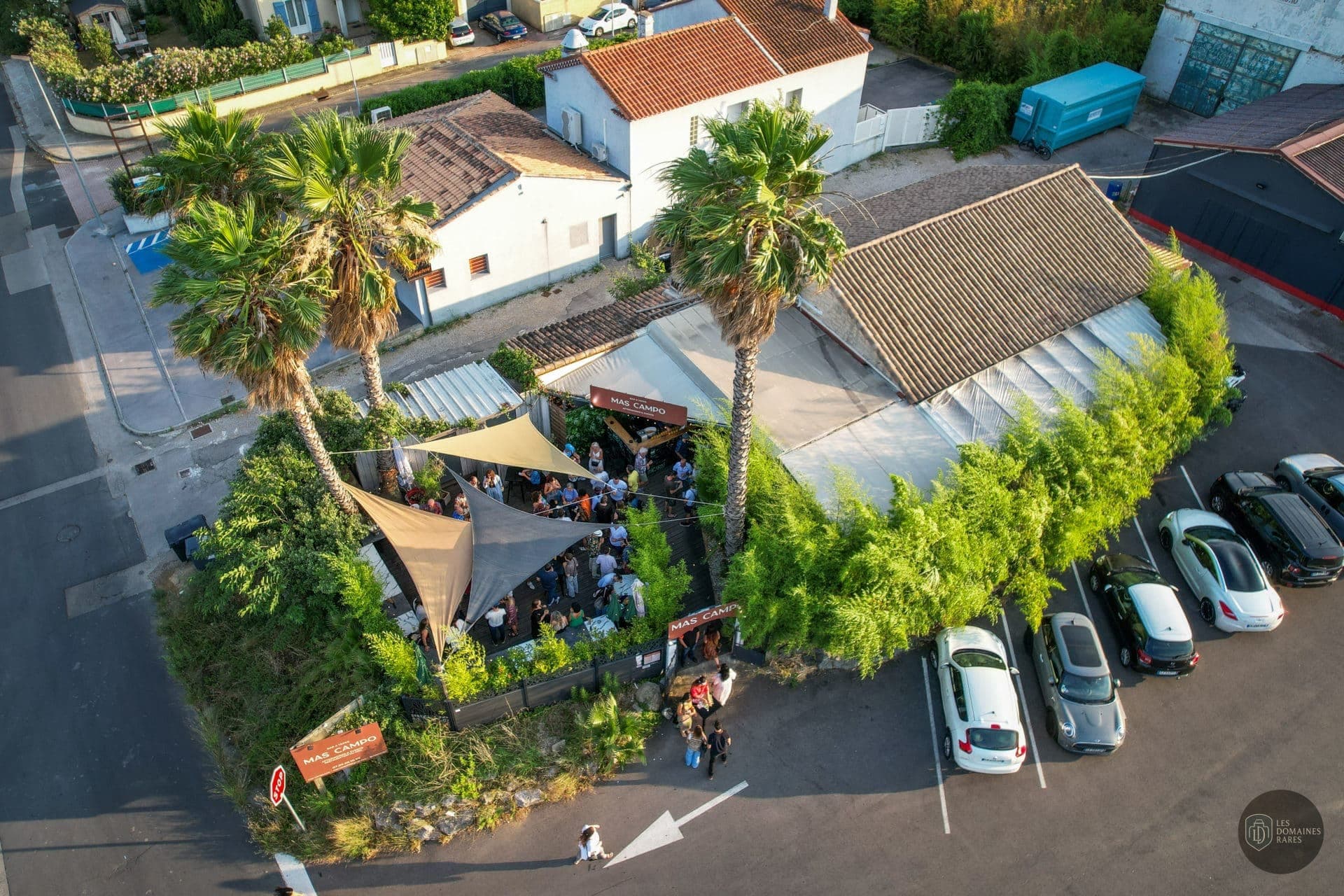 Vue extérieure de la ferme Mas Campo à Lattes en Occitanie