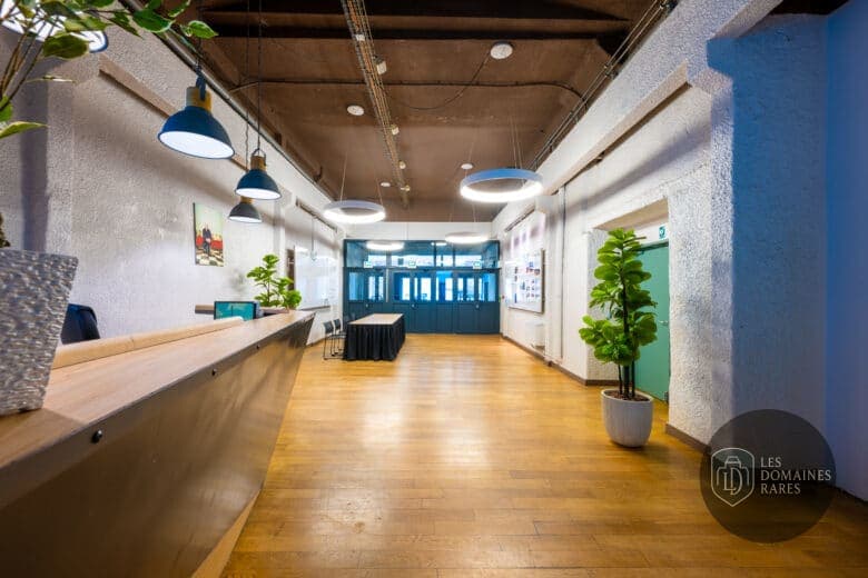 Hall d'entrée avec comptoir d'accueil