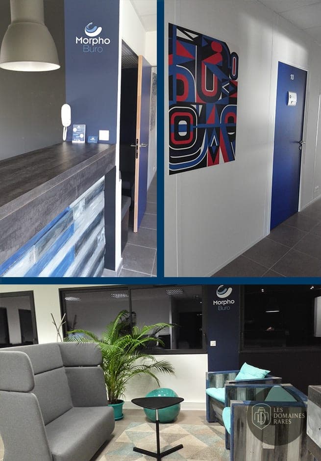 Espace intérieur de l'espace de coworking Morphoburo à Eguilles en Provence-Alpes-Côte d'Azur