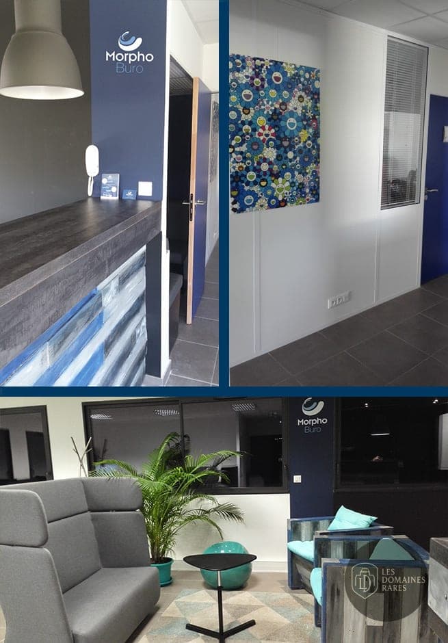 Espace intérieur de l'espace de coworking Morphoburo à Eguilles en Provence-Alpes-Côte d'Azur
