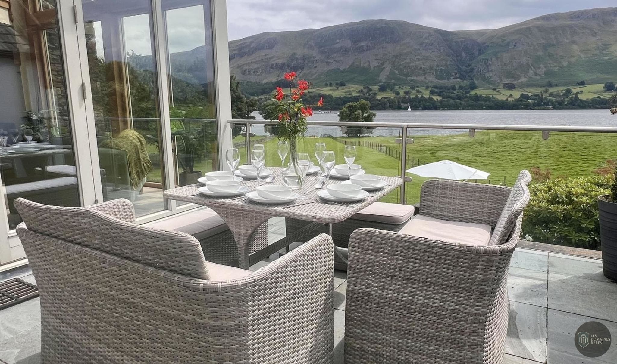 Vue extérieure du domaine New Lodge en Pays de la Loire