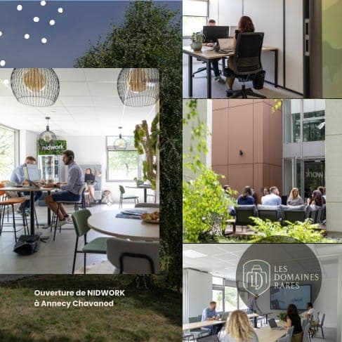 Vue de l'espace de coworking Nidaix en Provence-Alpes-Côte d'Azur