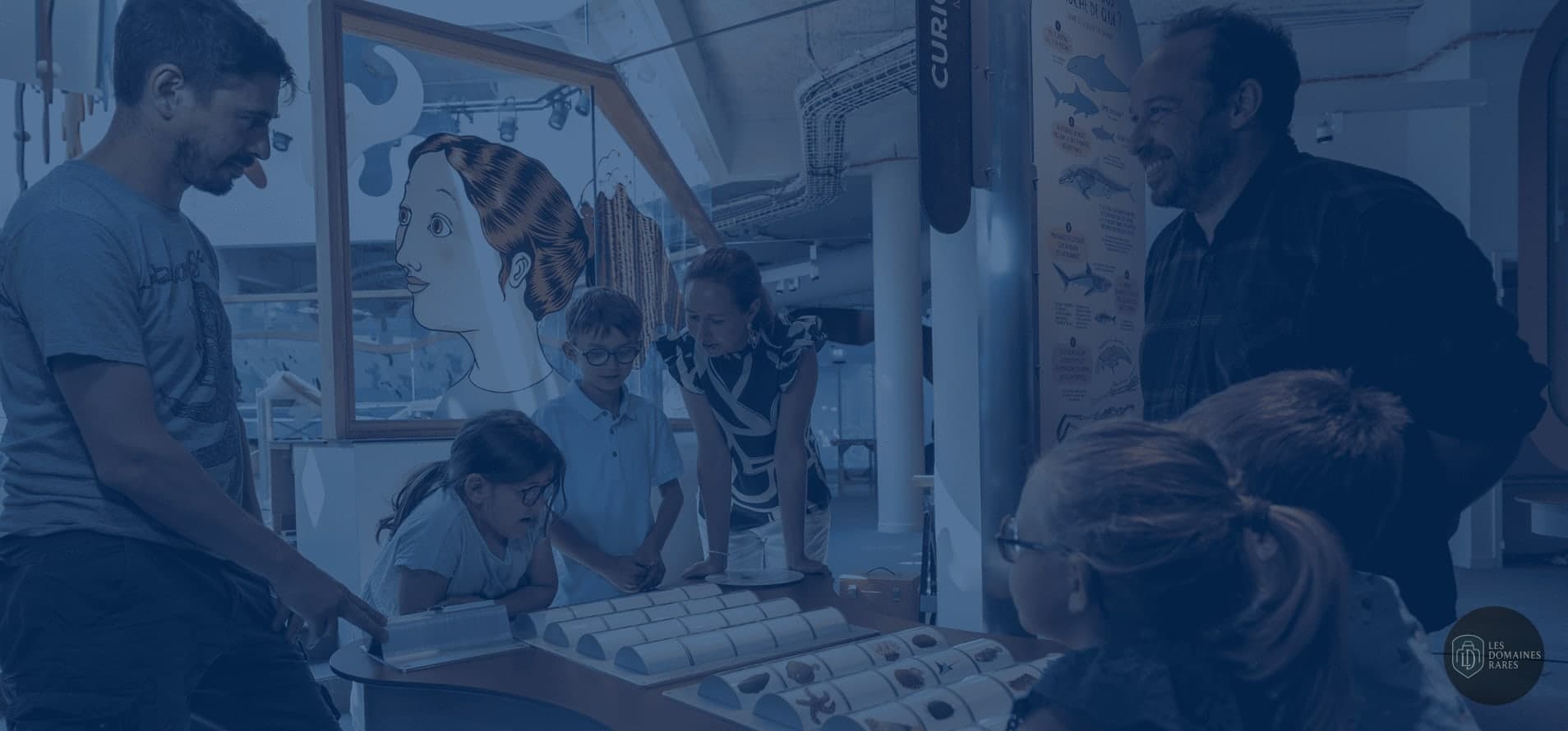 Espace intérieur du lieu Océanopolis à Brest en Bretagne