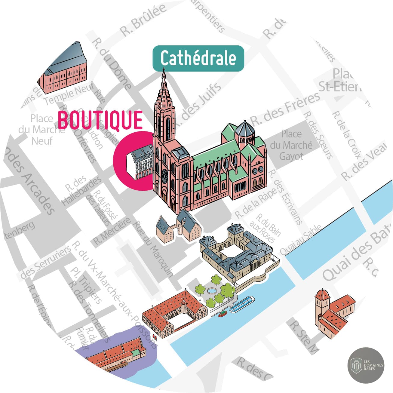 Vue du lieu Péniche Ill Vino à Strasbourg en Grand Est