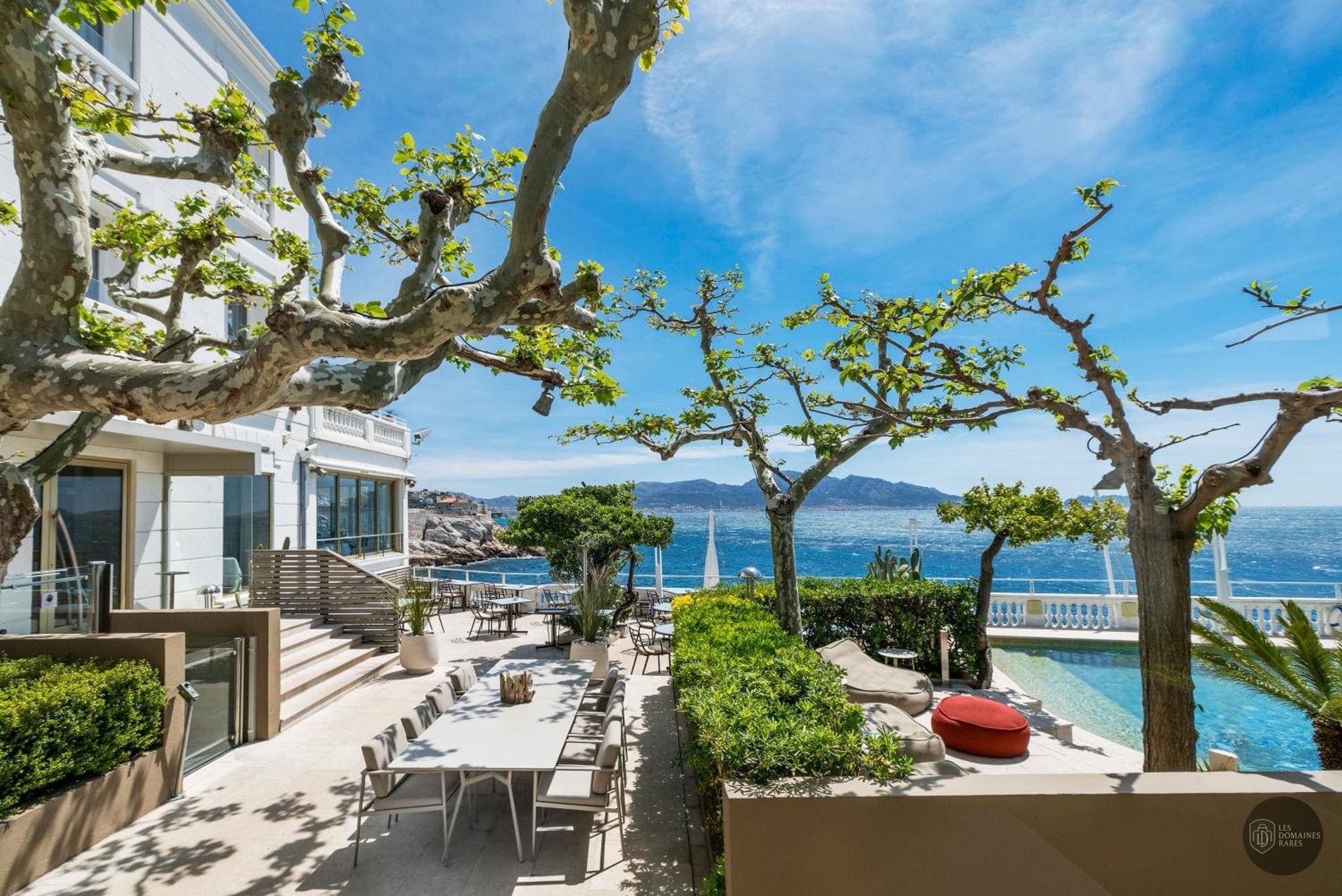 Vue extérieure de l'hôtel Petit Nice Passedat à Marseille en Provence-Alpes-Côte d'Azur