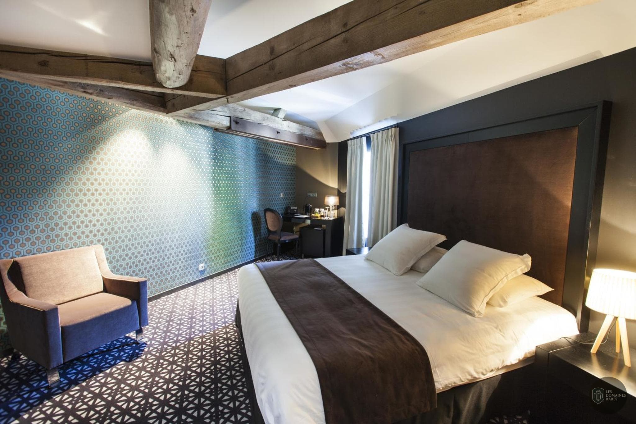 Chambre de l'hôtel Rotisserie Chambertin en Bourgogne-Franche-Comté