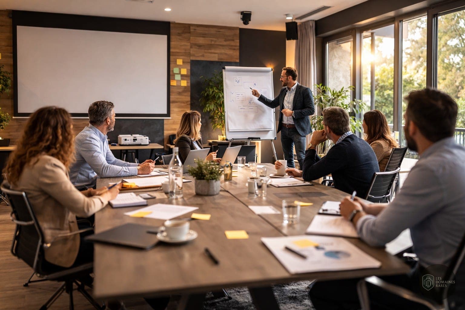 Séminaire : Présentation et participants autour table