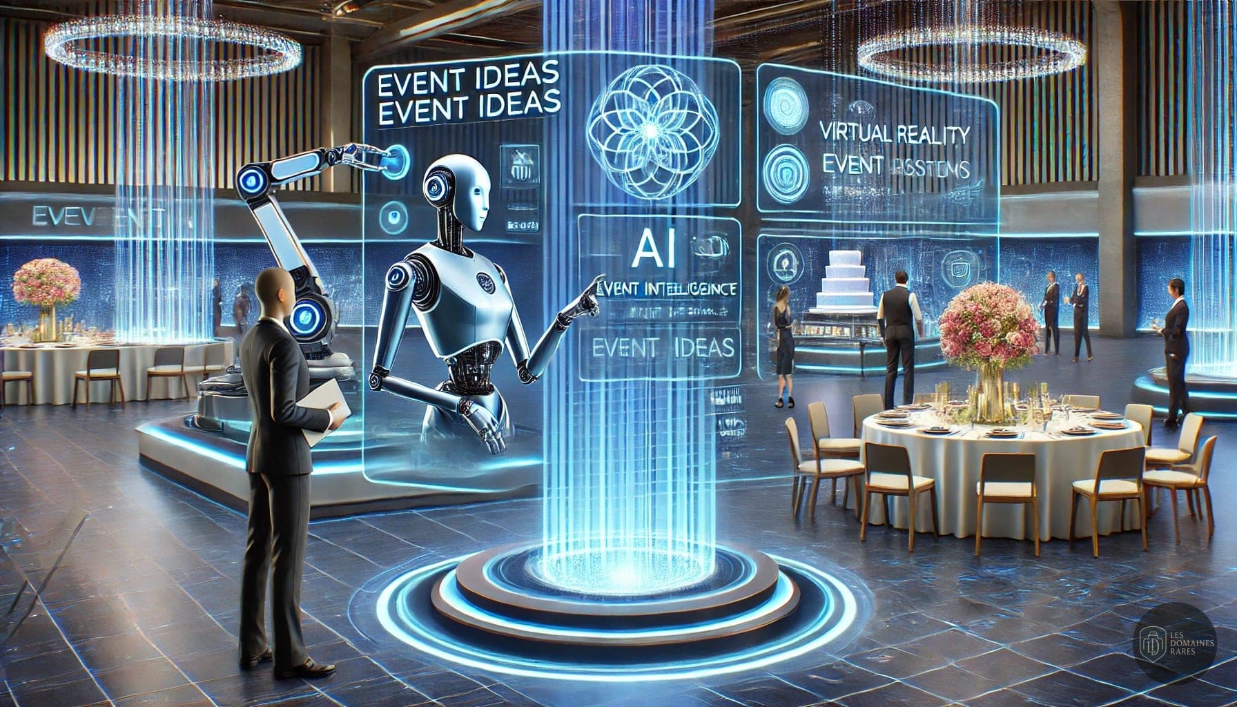 Salle de réception avec intelligence artificielle