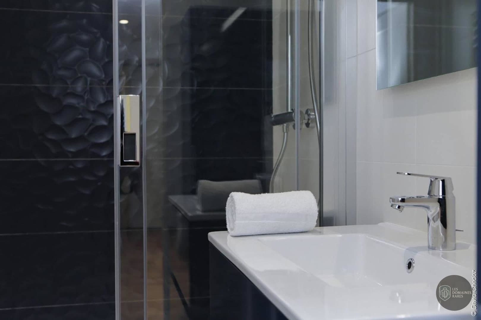 Salle de bain de l'hôtel Salle de la Chouette à Dijon en Bourgogne-Franche-Comté