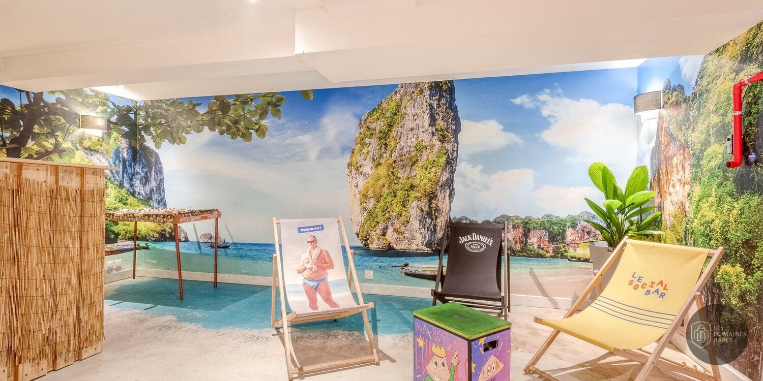 Espace détente ambiance plage