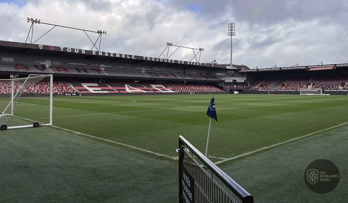 Vue du lieu Stade du Roudourou à Guingamp en Bretagne