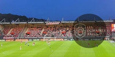Vue du lieu Stade du Roudourou à Guingamp en Bretagne