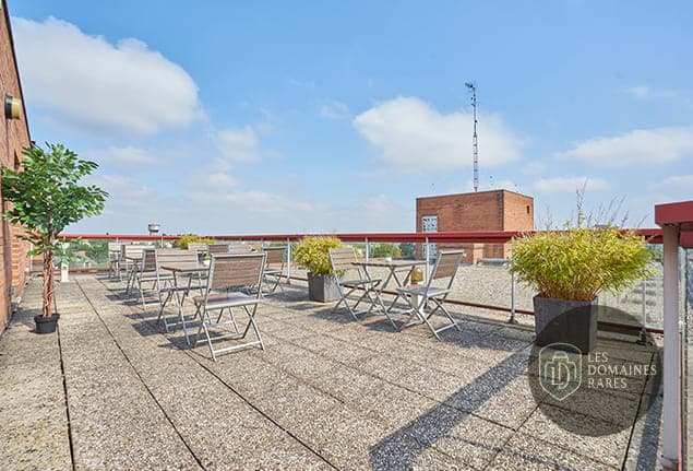 Terrasse aménagée sur le toit