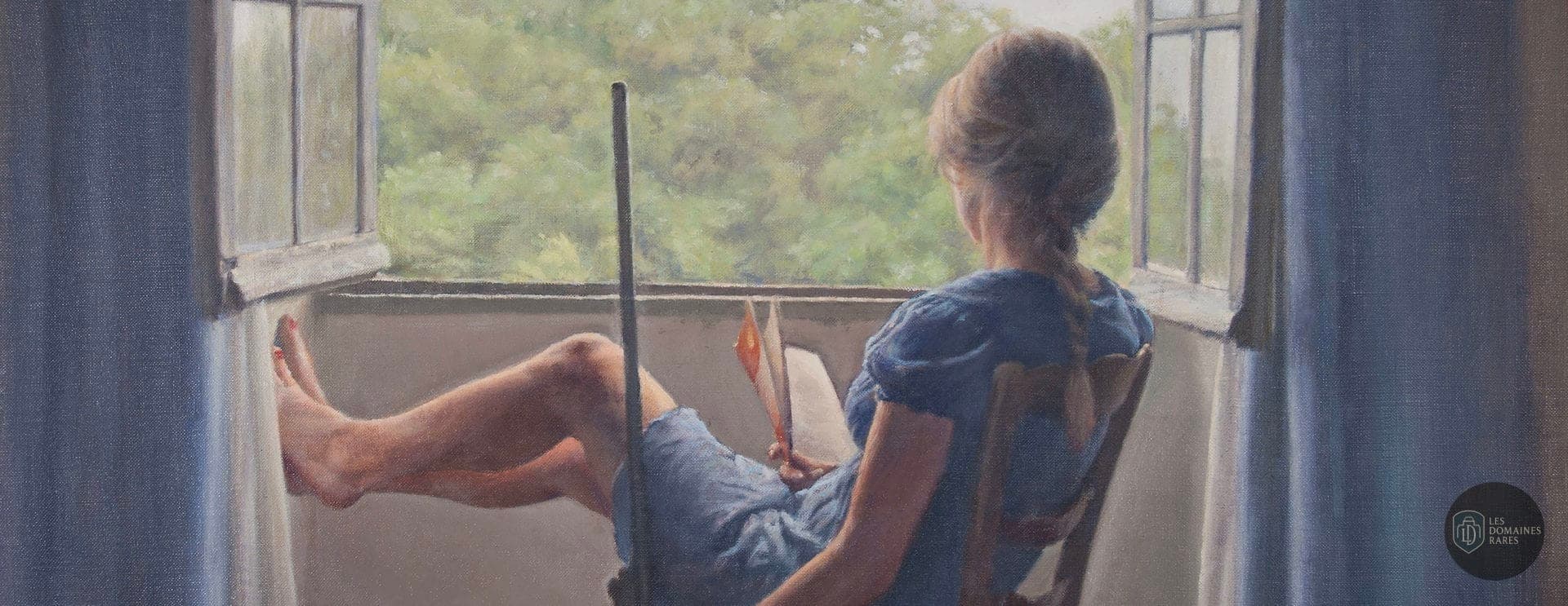 Peinture : Femme à la fenêtre