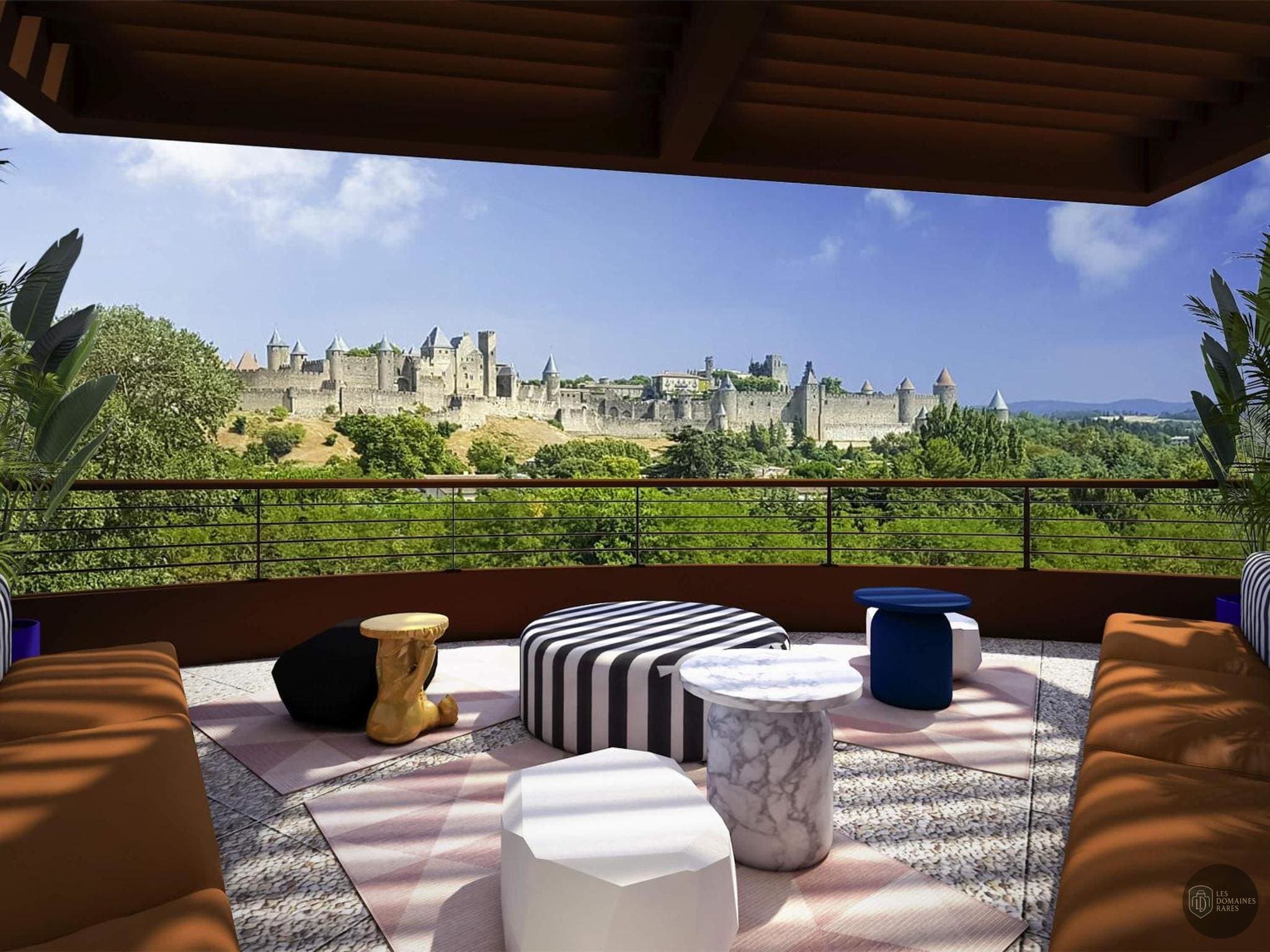 Vue extérieure de l'hôtel Tribe Carcassonne à Carcassonne en Occitanie