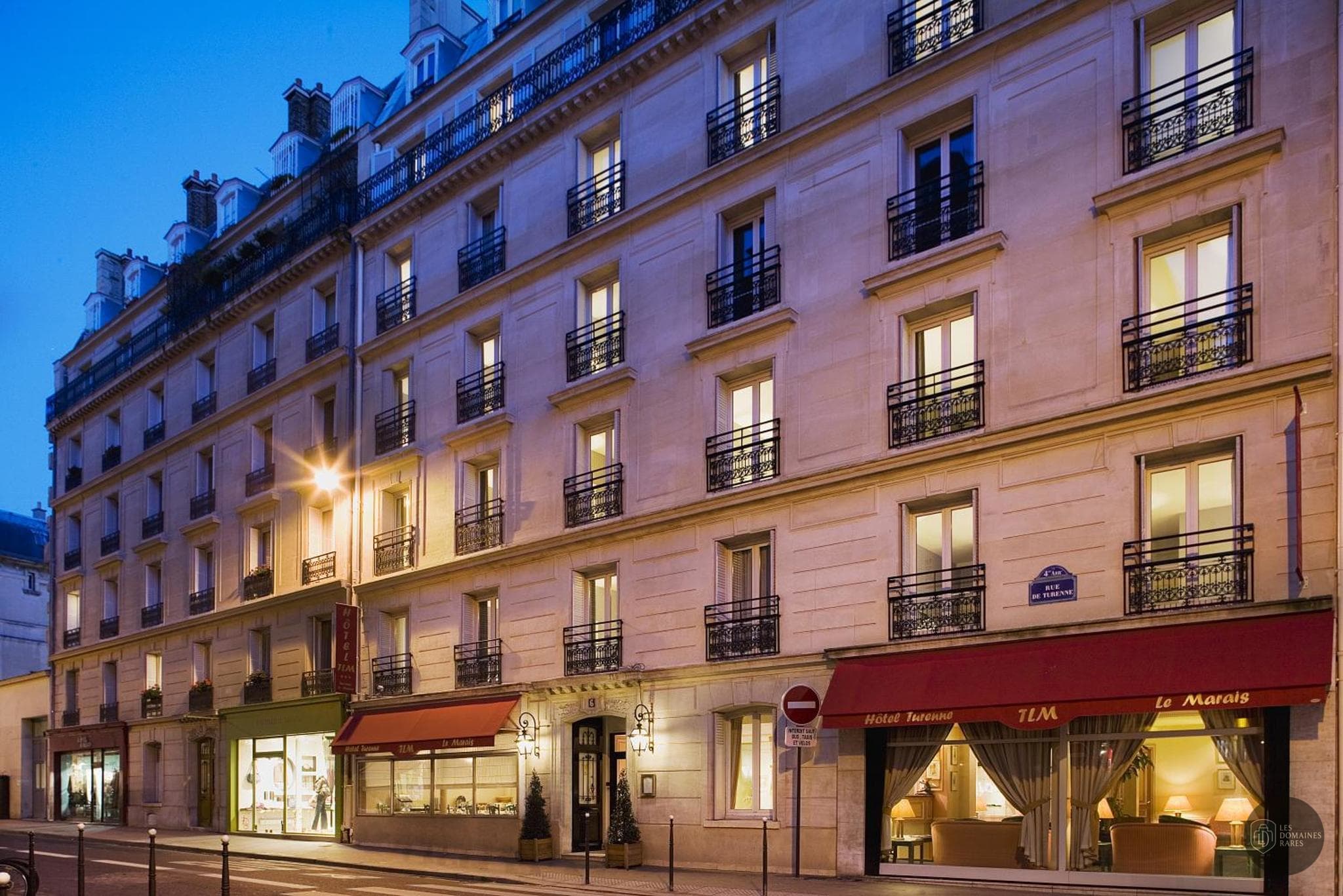 Vue de l'hôtel Turenne Le Marais à Paris en Île-de-France