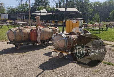 Préparation de radeaux artisanaux