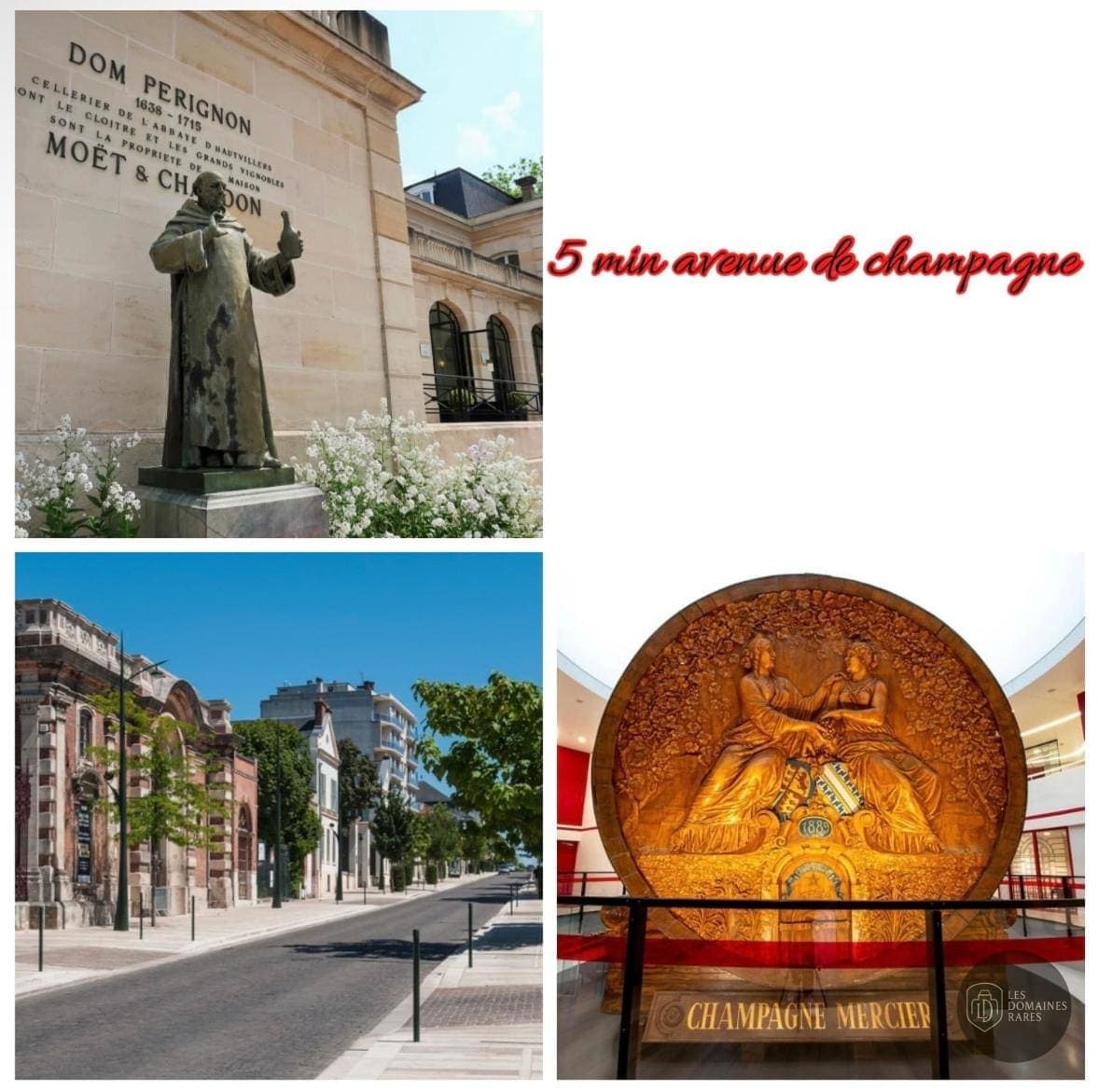 Vue du domaine Veuve Clicquot à Reims en Grand Est