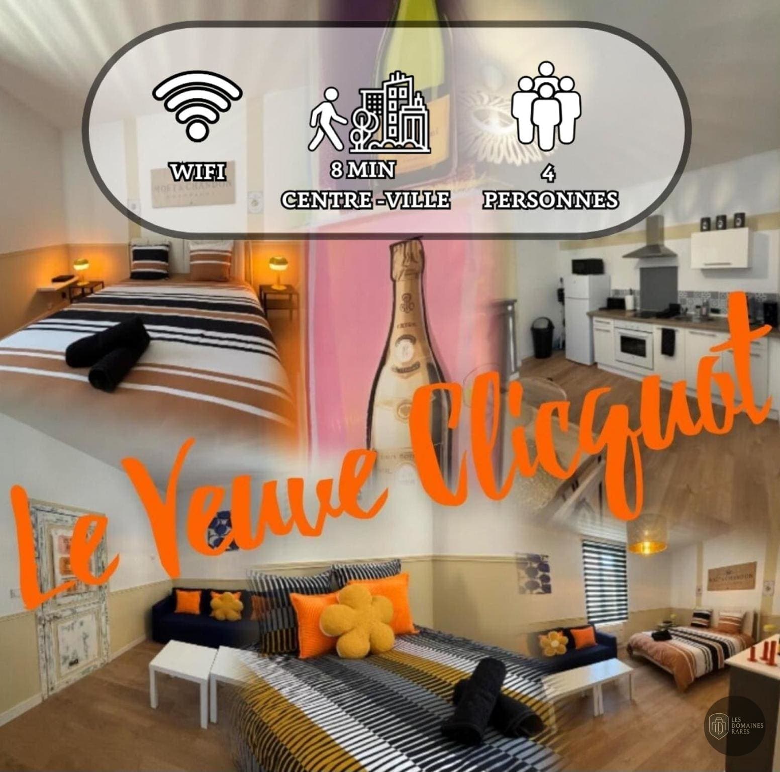 Chambre du domaine Veuve Clicquot à Reims en Grand Est - séminaire marne