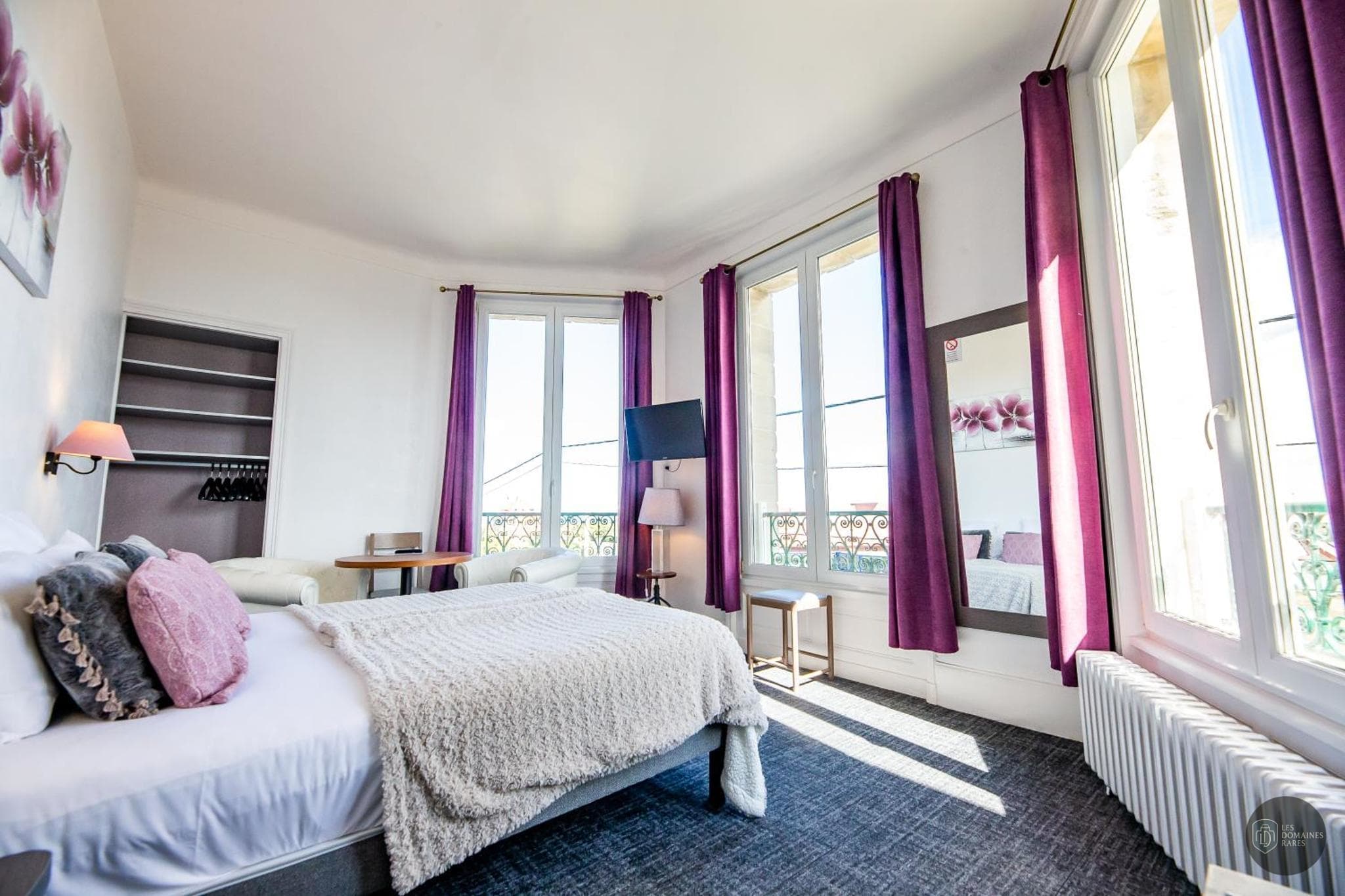 Chambre de l'hôtel Villa Andry à Ouistreham en Normandie - séminaire calvados