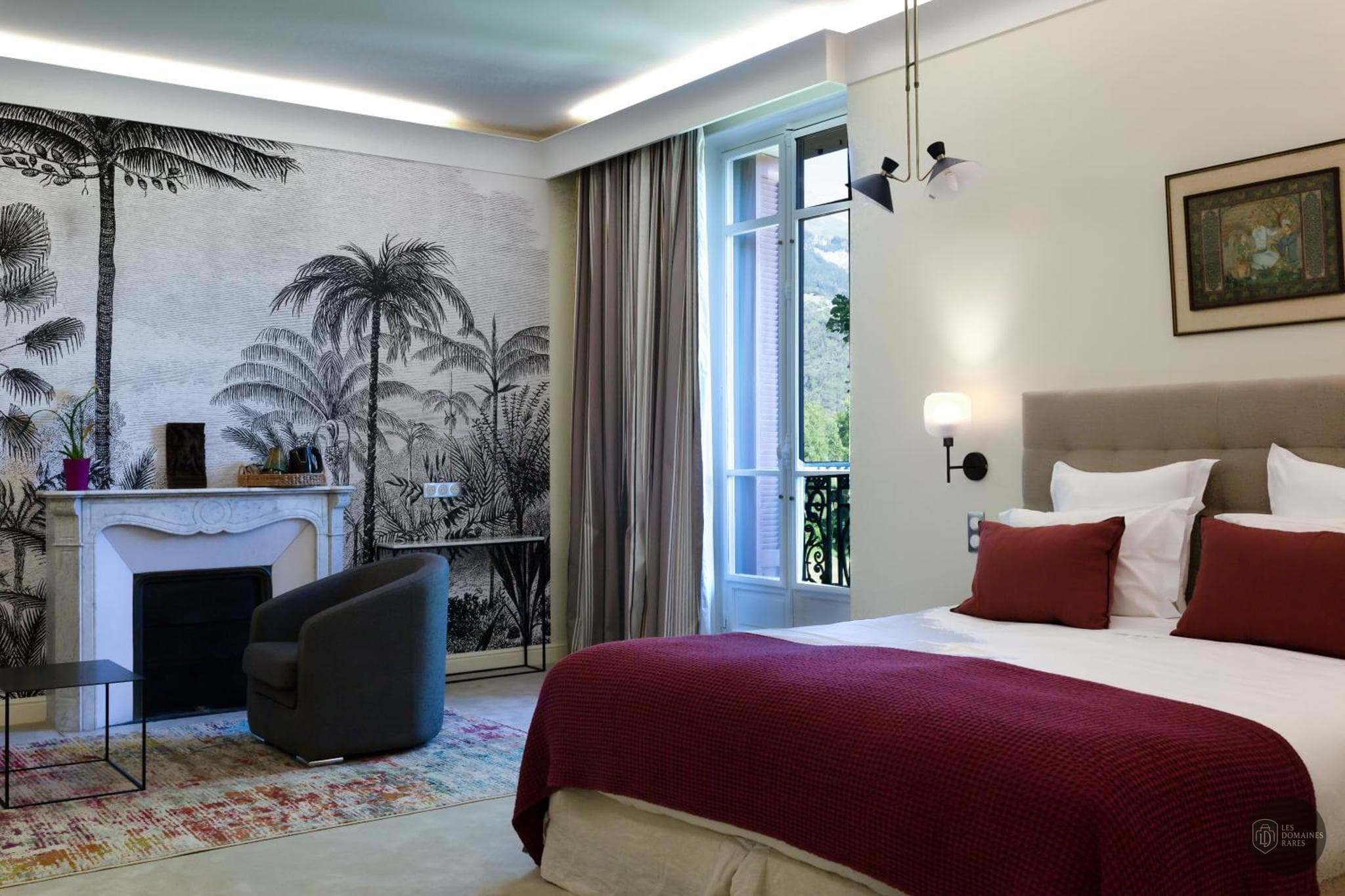 Chambre du château Villa Morelia à Jausiers en Provence-Alpes-Côte d'Azur - séminaire jausiers, france