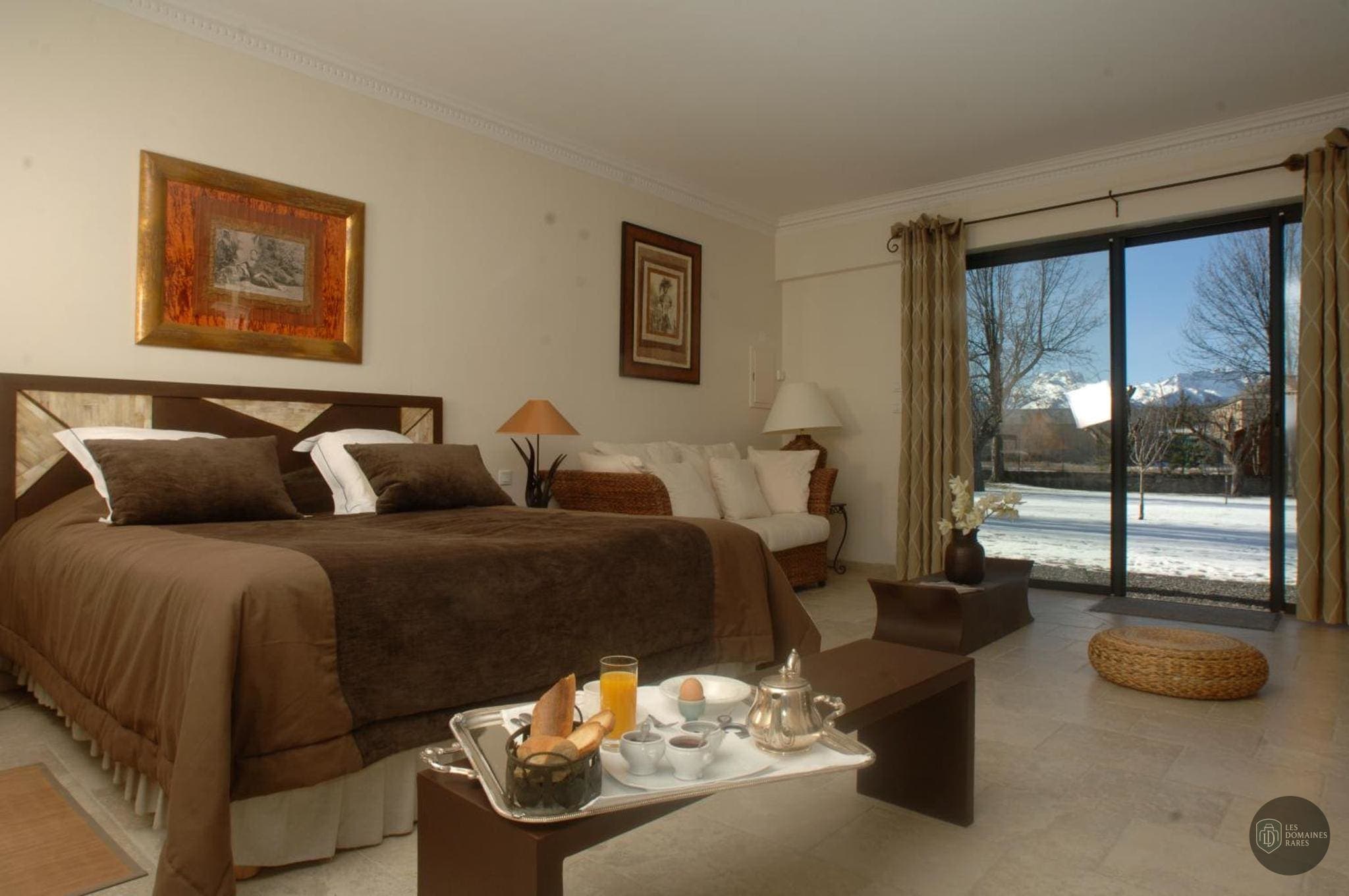 Espace intérieur du château Villa Morelia à Jausiers en Provence-Alpes-Côte d'Azur