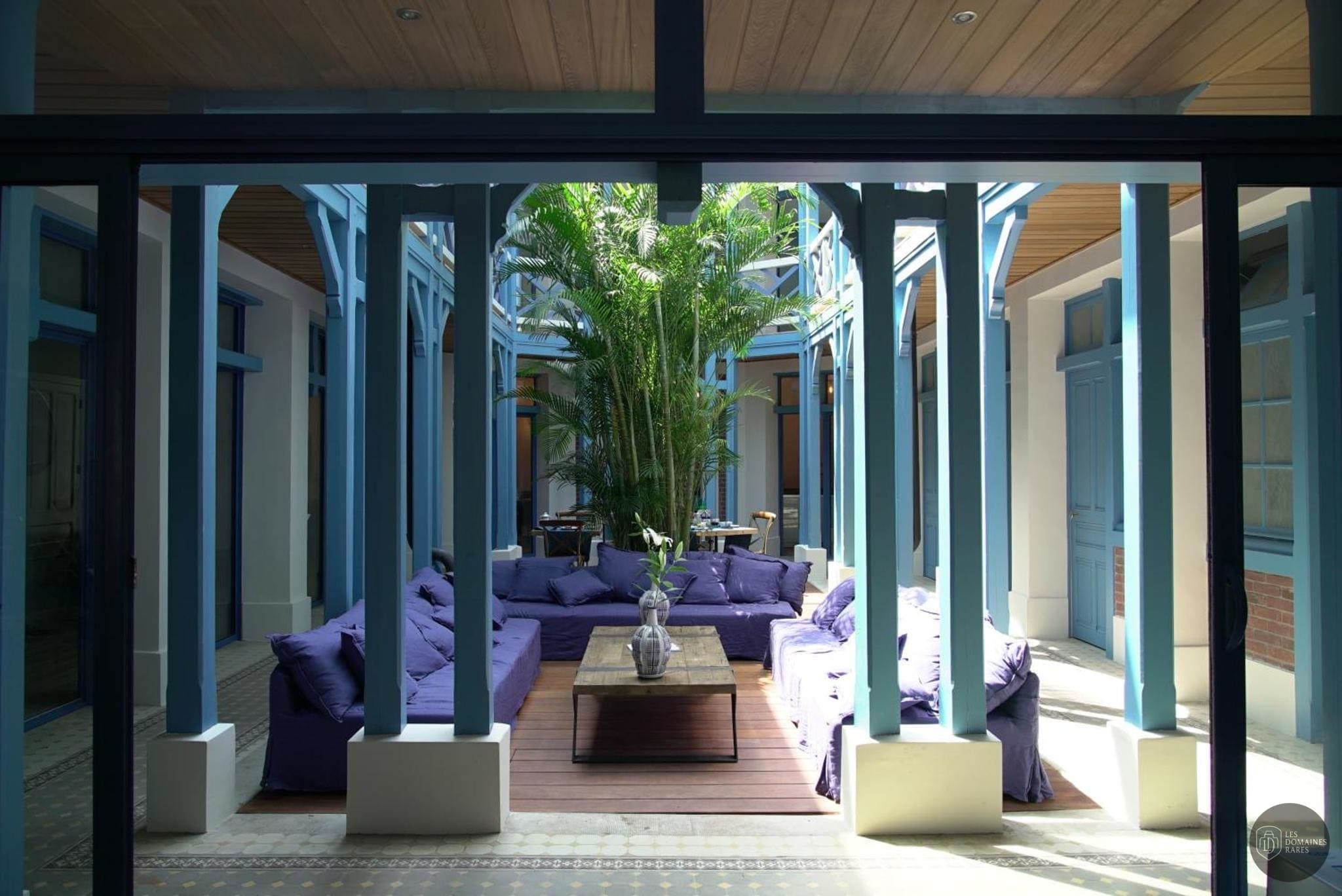 Vue extérieure de l'hôtel Villa d’Eaux à Deauville en Normandie