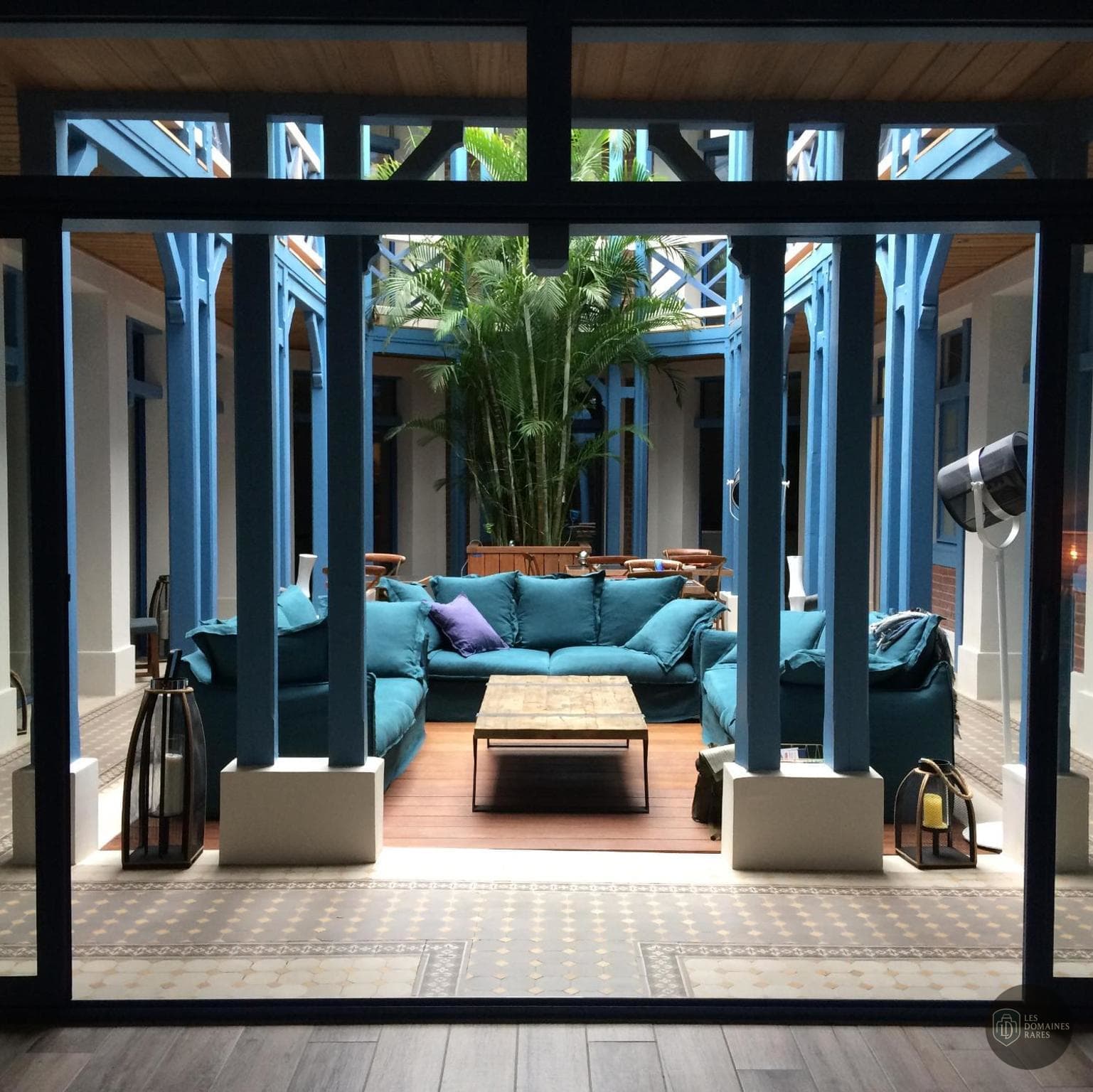 Espace intérieur de l'hôtel Villa d’Eaux à Deauville en Normandie