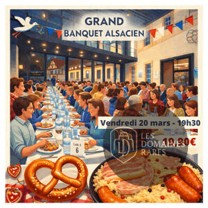 Grand banquet alsacien : affiche promotionnelle