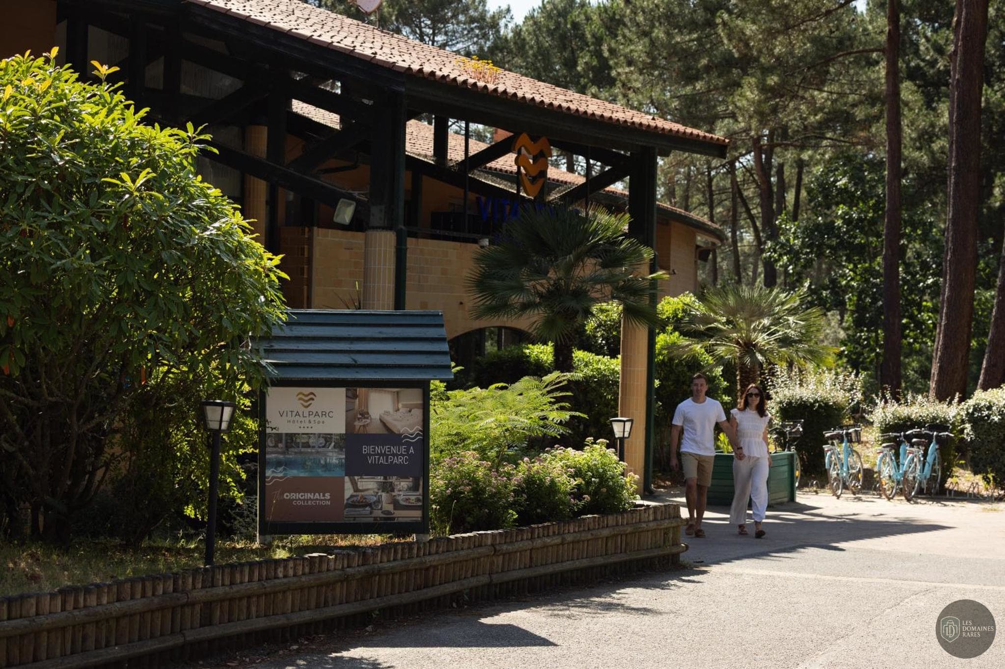 Vue extérieure de l'hôtel Vitalparc à Lacanau en Nouvelle-Aquitaine