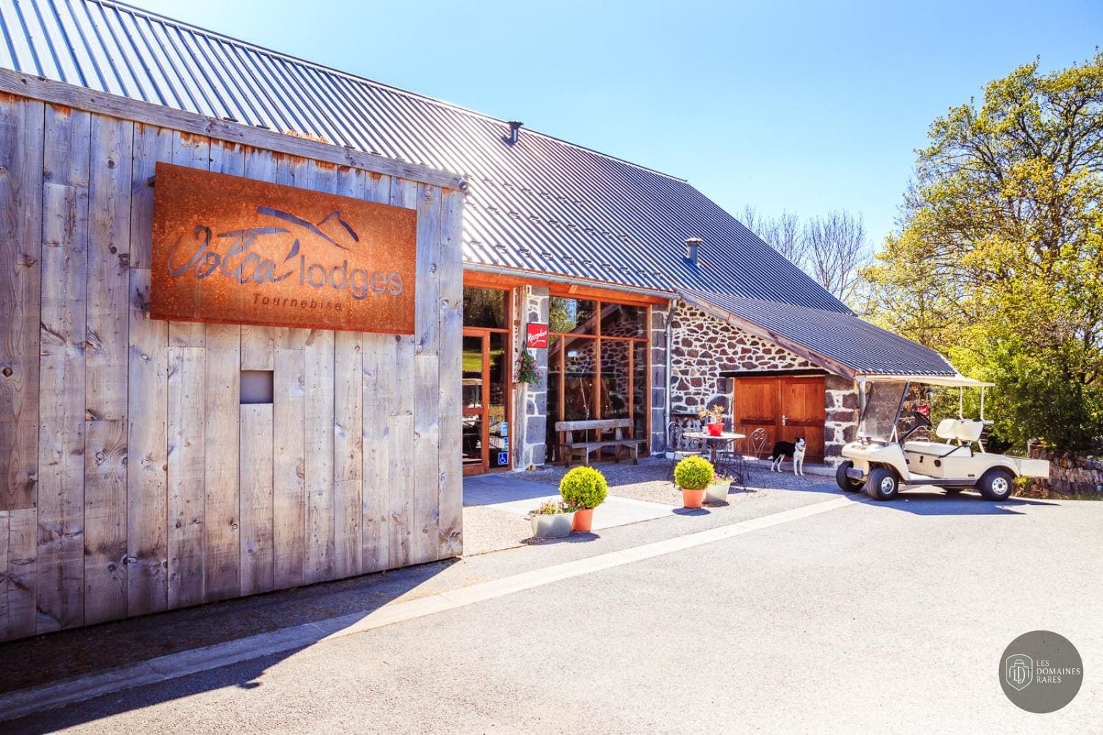 Vue du lodge Volca Lodges en Auvergne-Rhône-Alpes