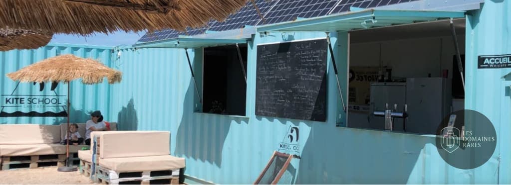 École de kitesurf : espace accueil