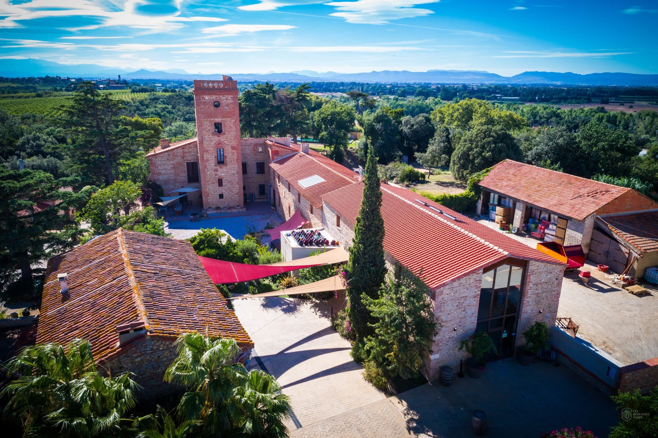 Vue aérienne du domaine principal