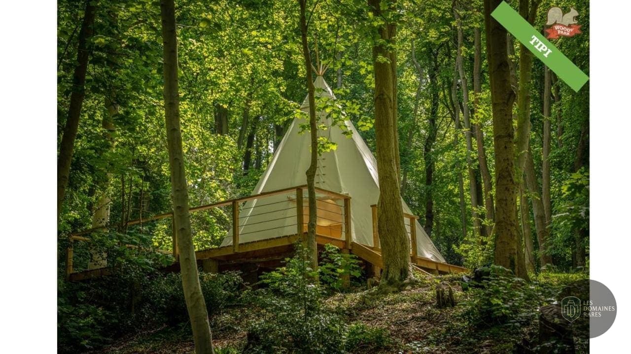 Vue du lieu Woody Park à Fécamp en Normandie